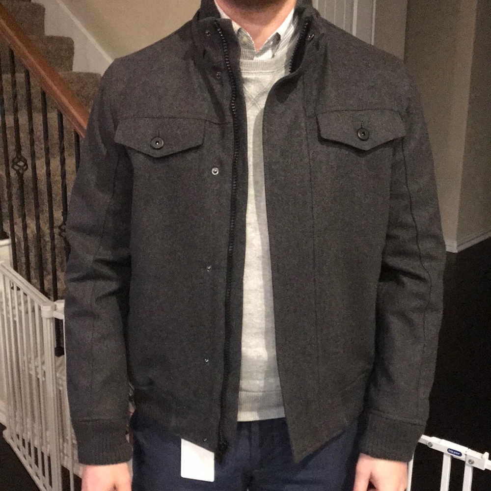 Express men’s wool bomber jacket (size M)